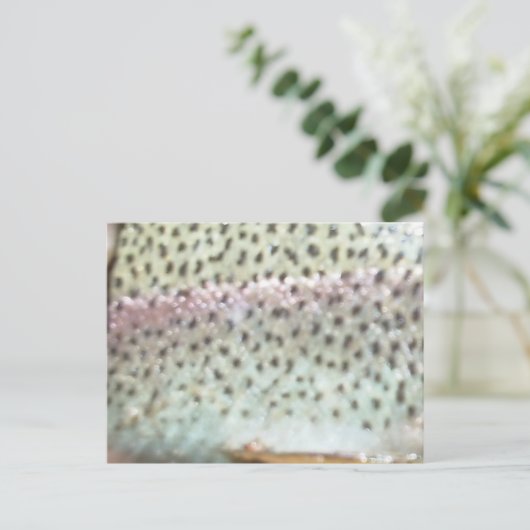 Regenboogforel Briefkaart (Staand voorkant)