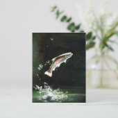 regenboogforel briefkaart (Staand voorkant)