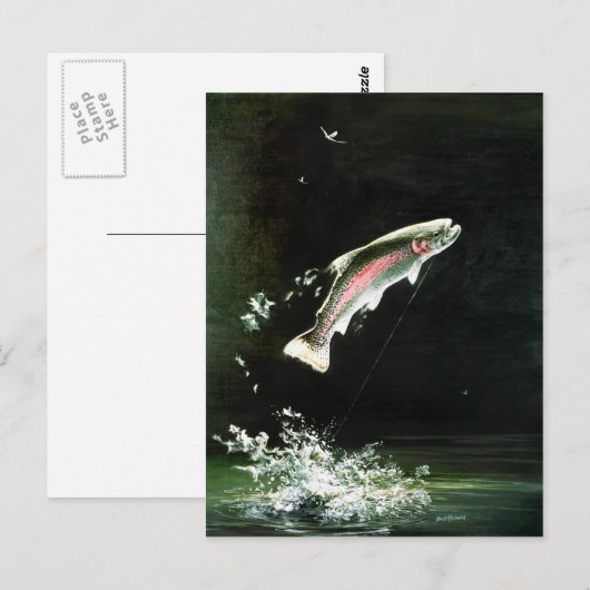 regenboogforel briefkaart (Voorkant / Achterkant)