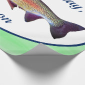 Regenboogforel Cadeaupapier (Hoek)