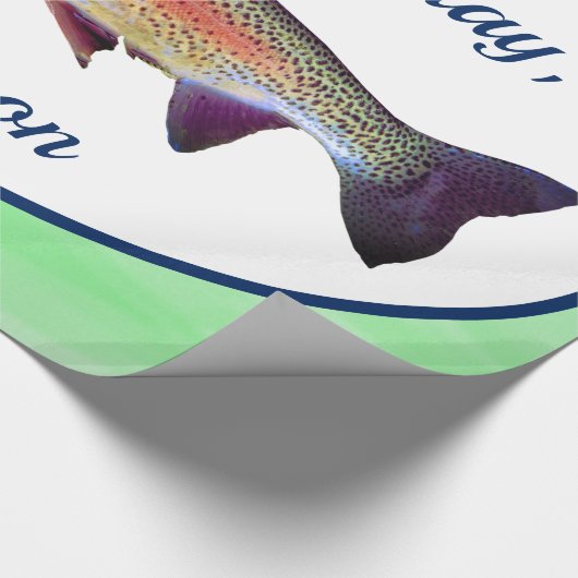 Regenboogforel Cadeaupapier (Hoek)