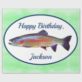 Regenboogforel Cadeaupapier (Vlak)