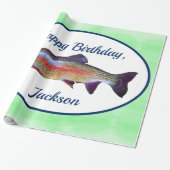 Regenboogforel Cadeaupapier (Uitgerold)