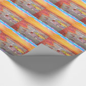 regenboogforel cadeaupapier (Hoek)