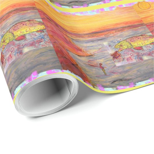 regenboogforel cadeaupapier (Rol Hoek)