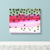Regenboogforel Canvas Afdruk (Insitu (Houten vloer))