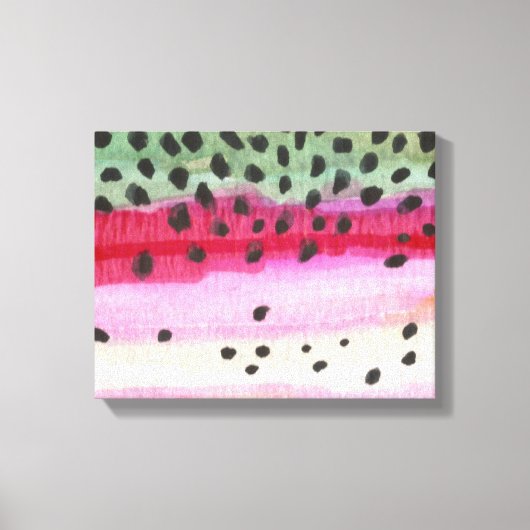 Regenboogforel Canvas Afdruk (Voorkant)
