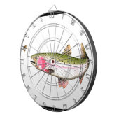 Regenboogforel Dartbord (Voorkant Rechts)