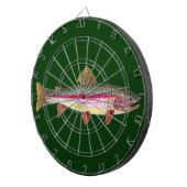 Regenboogforel Dartbord (Voorkant Rechts)