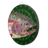 Regenboogforel Dartbord (Voorkant Rechts)