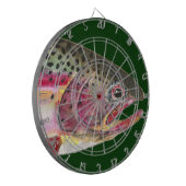 Regenboogforel Dartbord (Voorkant Links)