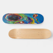 Regenboogforel die op aas jaagt persoonlijk skateboard (Horizontaal)
