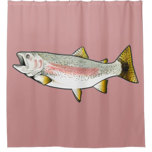 Regenboogforel Douchegordijn (Voorkant)