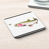 Regenboogforel Drankjes Onderzetter (Linkerzijde)