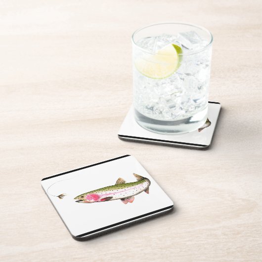 Regenboogforel Drankjes Onderzetter (Rechterzijde)