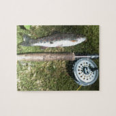 regenboogforel en vliegreel legpuzzel (Horizontaal)