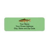 regenboogforel etiket (Voorkant)