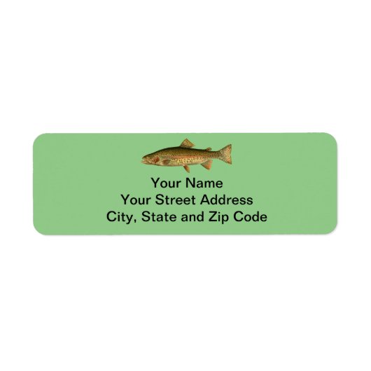  regenboogforel etiket (Voorkant)