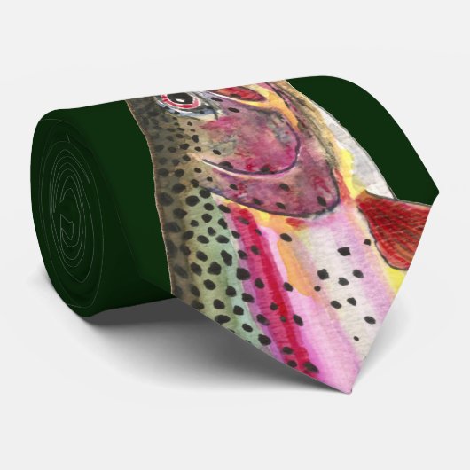 Regenboogforel Fishinerman, Ichthyoloog Stropdas (Opgerold)