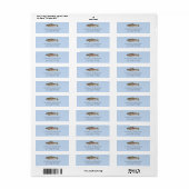 Regenboogforel - Fly Fisherm Retouradreslabel Etiket (Full Sheet)