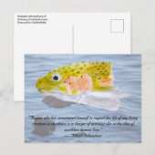 Regenboogforel Gekleurd Potlood en Citaat Briefkaa Briefkaart (Voorkant / Achterkant)