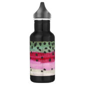 regenboogforel Gevist, bogen Waterfles (Links)