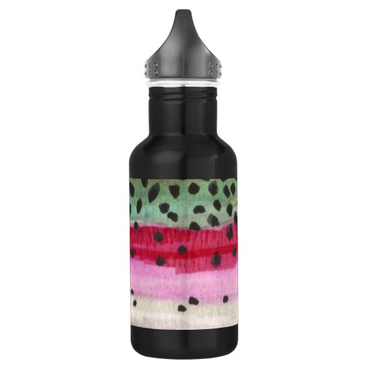 regenboogforel Gevist, bogen Waterfles (Links)