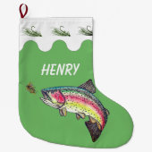 Regenboogforel Grote Kerstsok (Voorkant)