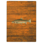  regenboogforel houtnerf klembord (Achterkant)