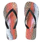 Regenboogforel Huid Abstract Patroon Teenslippers (Voetbed)