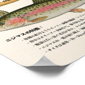 Regenboogforel – Japanse Kunstprint Poster (Hoek)