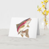 Regenboogforel Kaart (Gele Bloem)