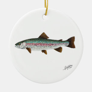 Regenboogforel Keramisch Ornament