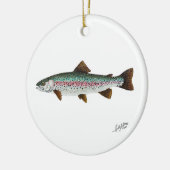 Regenboogforel Keramisch Ornament (Links)