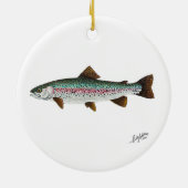 Regenboogforel Keramisch Ornament (Achterkant)