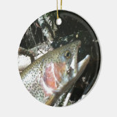 Regenboogforel Keramisch Ornament (Links)