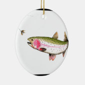 Regenboogforel Keramisch Ornament (Rechts)