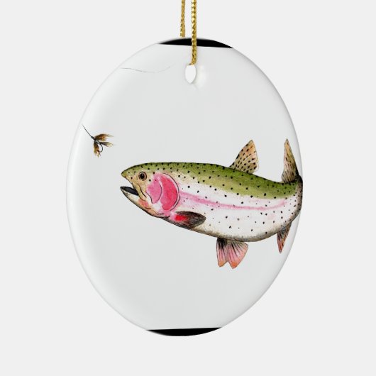 Regenboogforel Keramisch Ornament (Rechts)