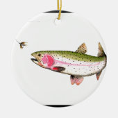 Regenboogforel Keramisch Ornament (Voorkant)