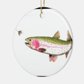 Regenboogforel Keramisch Ornament (Links)