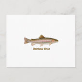 Regenboogforel (met titel) briefkaart (Voorkant)
