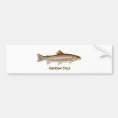 Regenboogforel (met titel) bumpersticker (Voorkant)