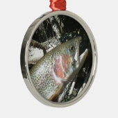 Regenboogforel Metalen Ornament (Rechts)