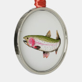 Regenboogforel Metalen Ornament (Rechts)