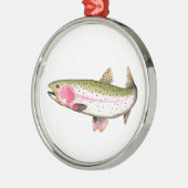 Regenboogforel Metalen Ornament (Links)