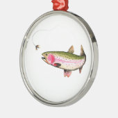 Regenboogforel Metalen Ornament (Links)