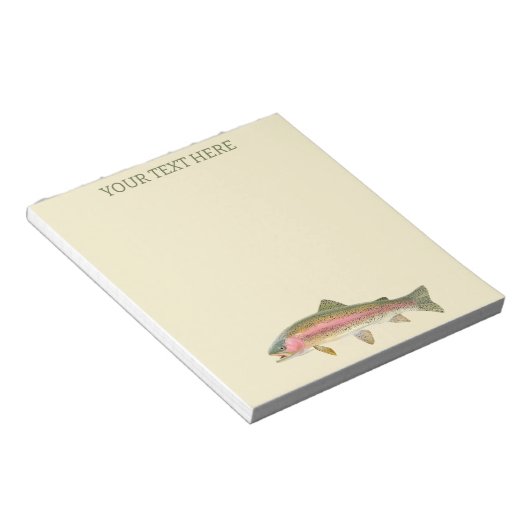 Regenboogforel Notitieblok (Schuin)