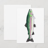 Regenboogforel Notitiekaartje (Voorkant / Achterkant)