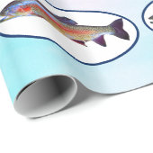 Regenboogforel omslagpapier cadeaupapier (Rol Hoek)