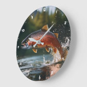 regenboogforel op jacht grote klok (Hoek)